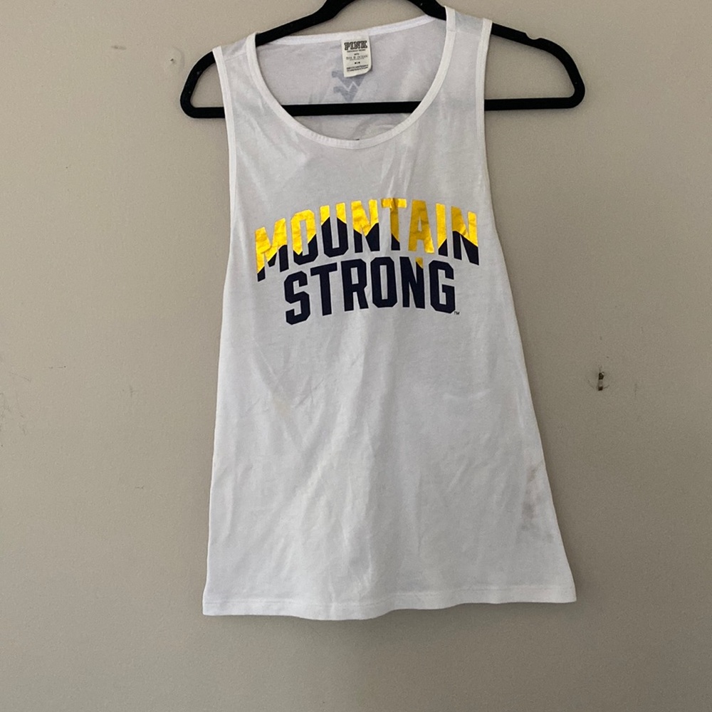 Pink WVU top